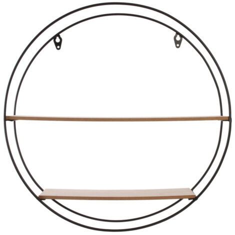 Étagère Murale Design "2 Niveaux" 40cm Naturel (1/2)