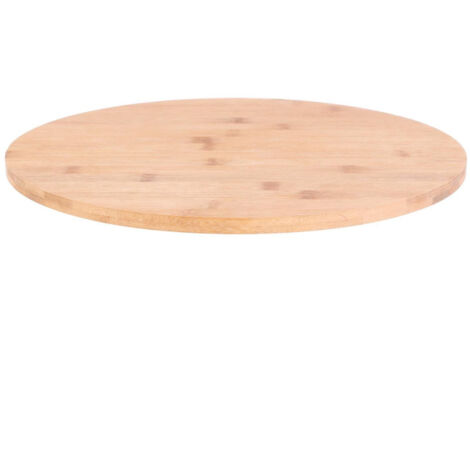 Plateau Tournant en Bambou "Socle" 35cm Naturel (1/5)