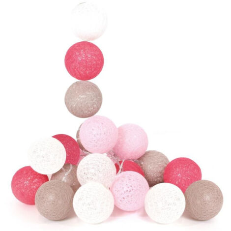 Guirlande Lumineuse à Led "20 Boules" 372cm Taupe (1/2)