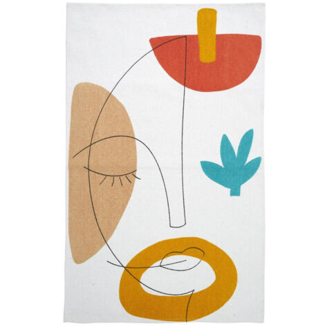 Tapis Déco à Motifs "Arty" 50x80cm Multicolore (1/3)