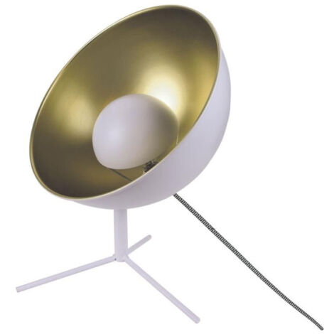 Lampe à Poser Design "Cinéma" 45cm Blanc (1/5)