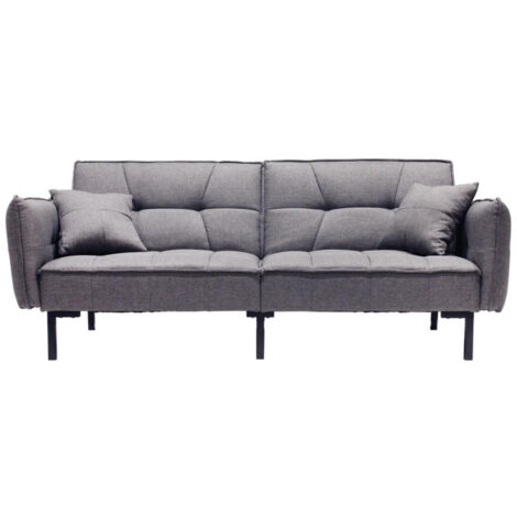Canapé Convertible Design "Tyva" 197cm Gris (1/4)