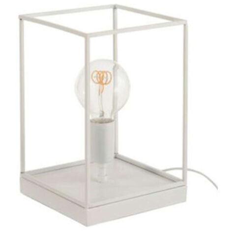 Lampe à Poser "Une Ampoule" 30cm Blanc (1/2)