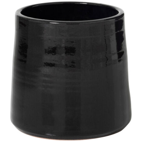 Cache Pot en Céramique "Tolga" 24cm Noir