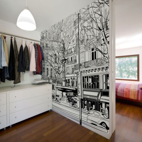 Papier Peint "Sketch of Parisian Fountain II" 270x450cm (1/2)