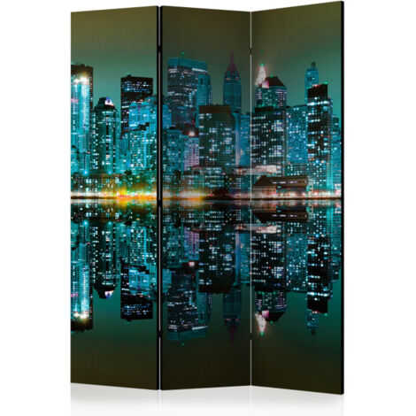 Paravent 3 Volets "Gold Reflections NYC" 135x172cm (1/2)