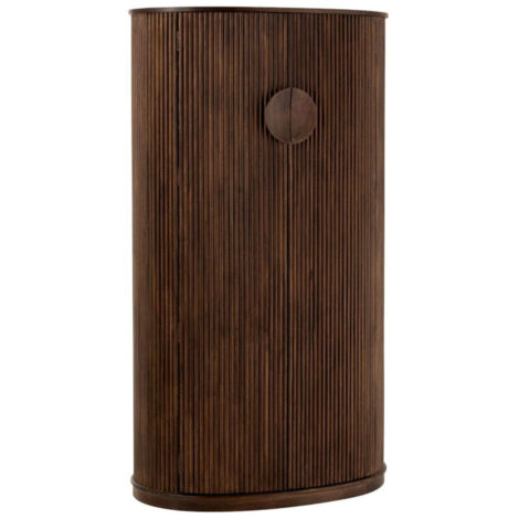 Meuble de Bar Range-Bouteilles "Reyi" 164cm Marron (1/5)