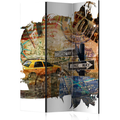 Paravent 3 Volets "New York Collage" 135x172cm (1/2)
