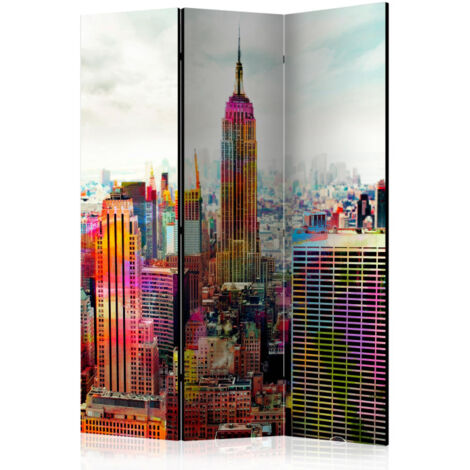 Paravent 3 Volets "Colors of New York City" 135x172cm (1/2)