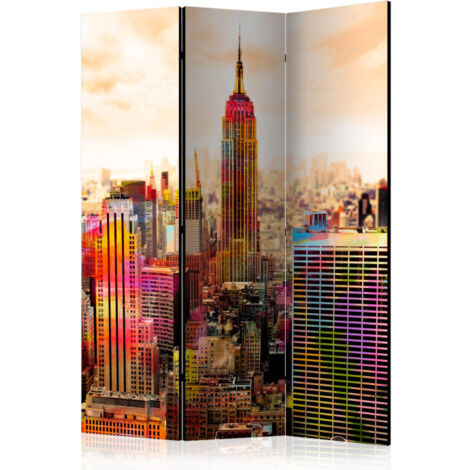 Paravent 3 Volets "Colors of New York City III" 135x172cm (1/2)