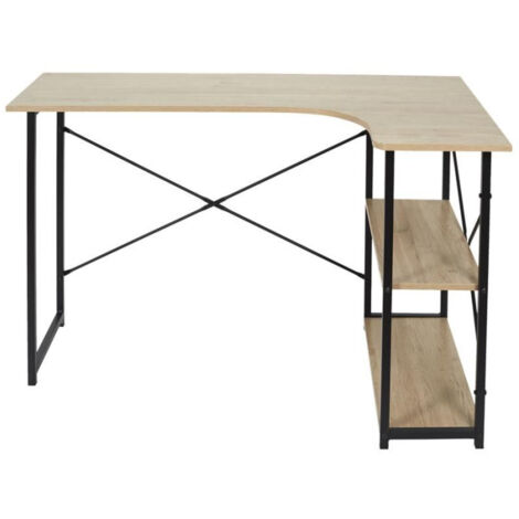Bureau d'angle modulable blanc avec rangement Paulo 120cm | Leroy Merlin