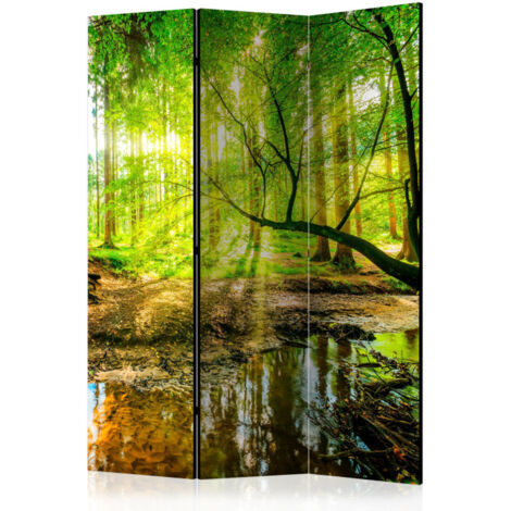 Paravent 3 Volets "Forest Stream" 135x172cm (1/2)