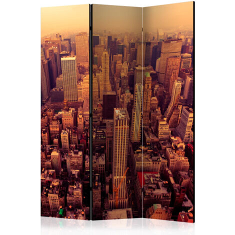 Paravent 3 Volets "Bird Eye View of Manhattan, New York" 135x172cm (1/2)