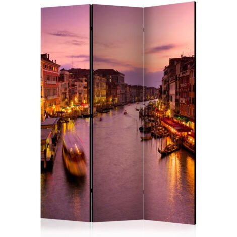Paravent 3 Volets "City of Lovers, Venice By Night" 135x172cm (1/2)
