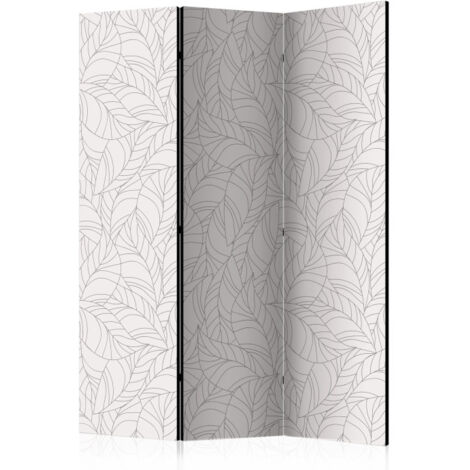 Paravent 3 Volets "Colourless Leaves" 135x172cm (1/2)