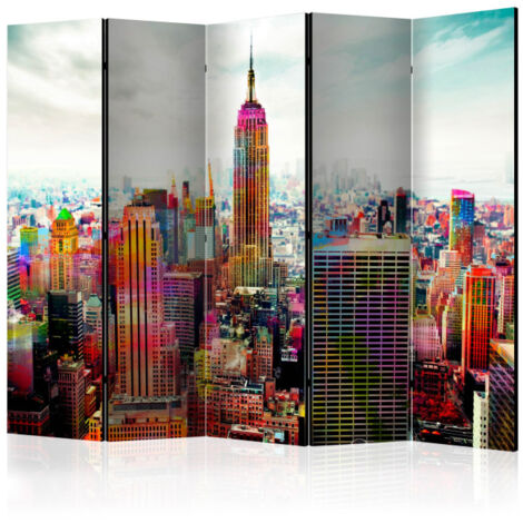 Paravent 5 Volets "Colors of New York City" 172x225cm (1/2)