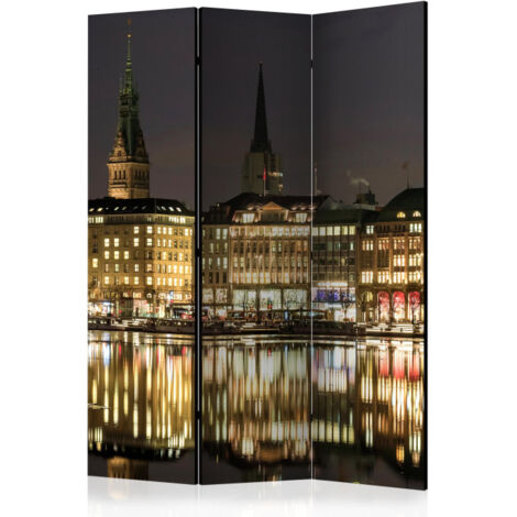 Paravent 3 Volets "Night in Hamburg" 135x172cm (1/2)