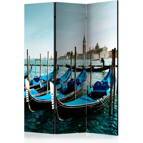 Paravent 3 Volets "Gondolas on the Grand Canal, Venice" 135x172cm (1/2)