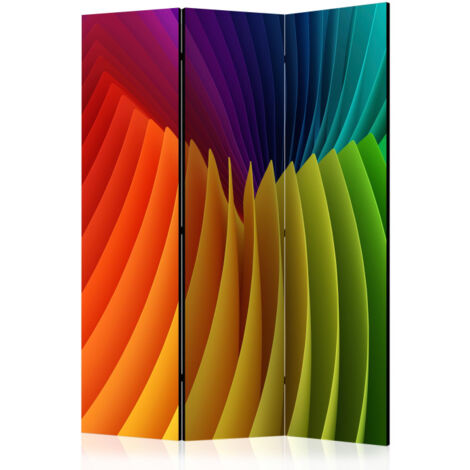 Paravent 3 Volets "Rainbow Wave" 135x172cm (1/2)