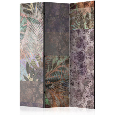 Paravent 3 Volets "Concrete Garden" 135x172cm (1/2)