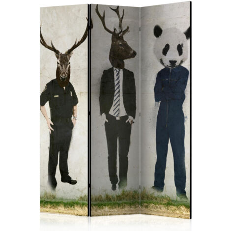 Paravent 3 Volets "Man Or Animal" 135x172cm (1/2)