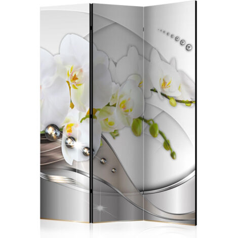 Paravent 3 Volets "Pearl Dance of Orchids" 135x172cm (1/2)
