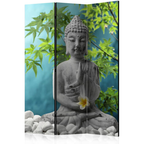 Paravent 3 Volets "Meditating Buddha" 135x172cm (1/2)