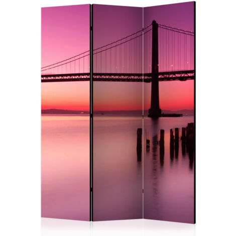 Paravent 3 Volets "Purple Evening" 135x172cm (1/2)