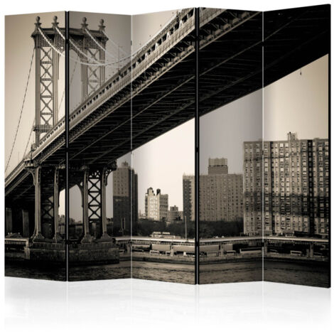 Paravent 5 Volets "Manhattan Bridge, New York" 172x225cm (1/2)