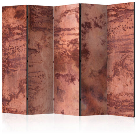 Paravent 5 Volets "Red Metal Sheet" 172x225cm (1/2)