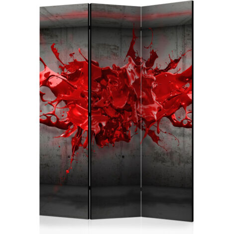 Paravent 3 Volets "Red Ink Blot" 135x172cm (1/2)