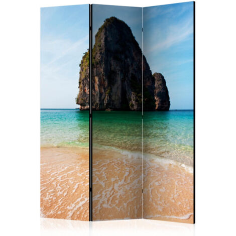 Paravent 3 Volets "Rock Formation By Shoreline, Andaman Sea, Thailand" 135x172cm (1/2)