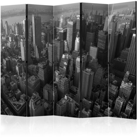 Paravent 5 Volets "New York : Skyscrapers Bird's Eye View" 172x225cm (1/2)