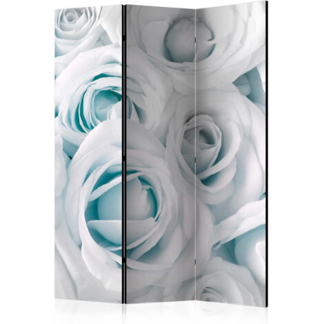 Paravent 3 Volets "Satin Rose Turquoise" 135x172cm (1/2)