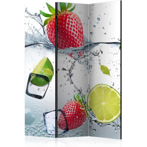 Paravent 3 Volets "Fruit Cocktail" 135x172cm (1/2)