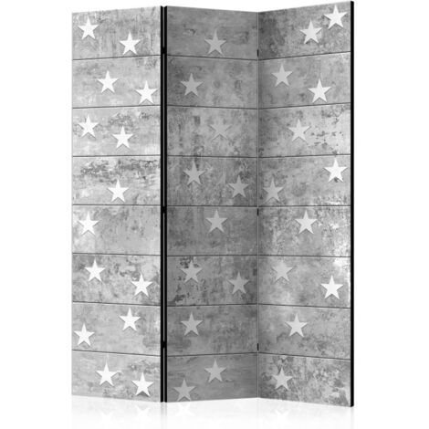 Paravent 3 Volets "Stars on Concrete" 135x172cm (1/2)