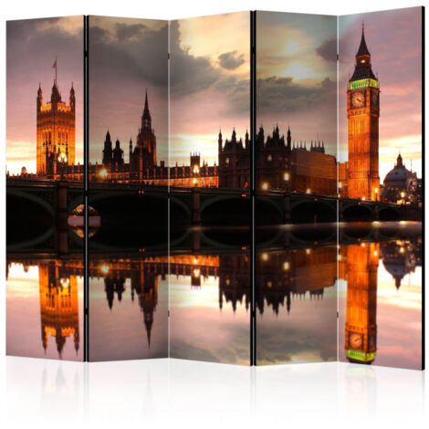 Paravent 5 Volets "Big Ben in the Evening, London" 172x225cm (1/2)