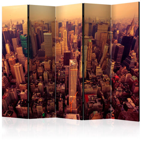 Paravent 5 Volets "Bird Eye View of Manhattan, New York" 172x225cm (1/2)