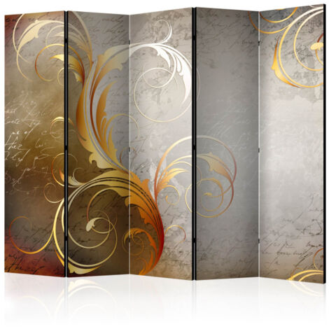 Paravent 5 Volets "Gold Letters" 172x225cm (1/2)