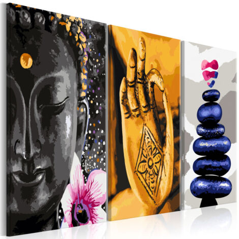 Tableau Imprimé "Oriental 3 Panneaux 3 Panneaux" 60x120cm (1/2)