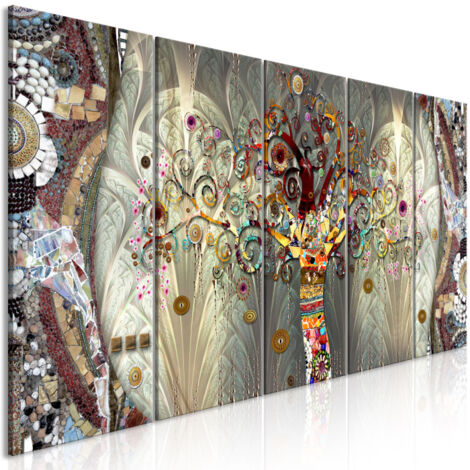 Tableau Imprimé "Tree of Life 5 Panneaux Narrow" 90x225cm (1/2)