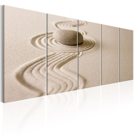 Tableau Imprimé "Zen : Sand & Stone" 90x225cm (1/2)