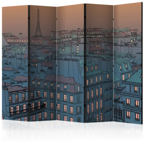 Paravent 5 Volets "Good Evening Paris" 172x225cm (1/2)