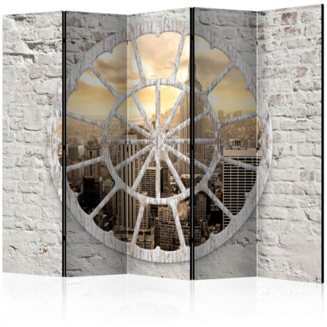 Paravent 5 Volets "New York : a View Through the Window" 172x225cm (1/2)