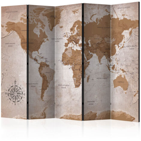Paravent 5 Volets "Oriental Travels" 172x225cm (1/2)