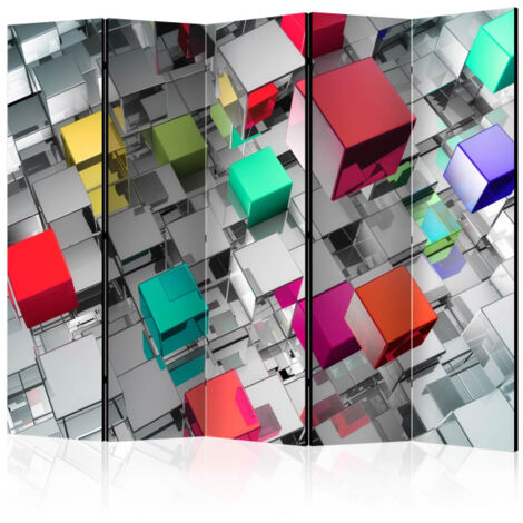 Paravent 5 Volets "Colours of Metal" 172x225cm (1/2)