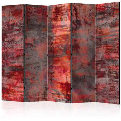 Paravent 5 Volets "Red Metal" 172x225cm (1/2)