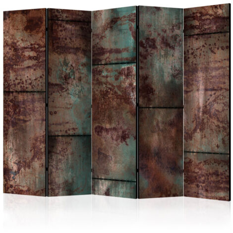 Paravent 5 Volets "Dark Metal Sheet" 172x225cm (1/2)
