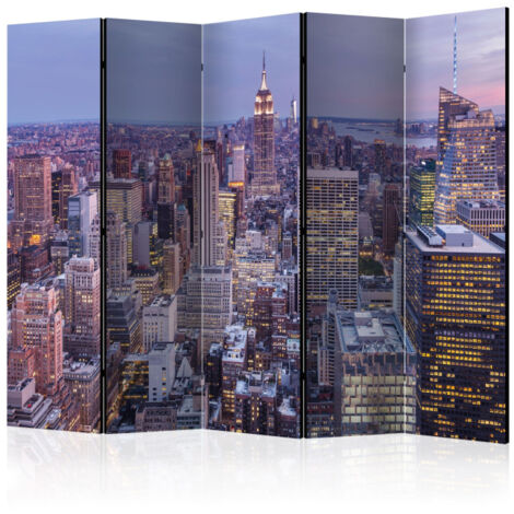 Paravent 5 Volets "Evening City" 172x225cm