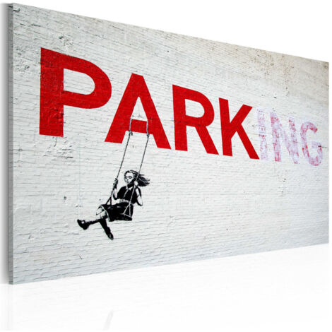 Tableau Imprimé "Parking - Banksy" 40x60cm (1/2)